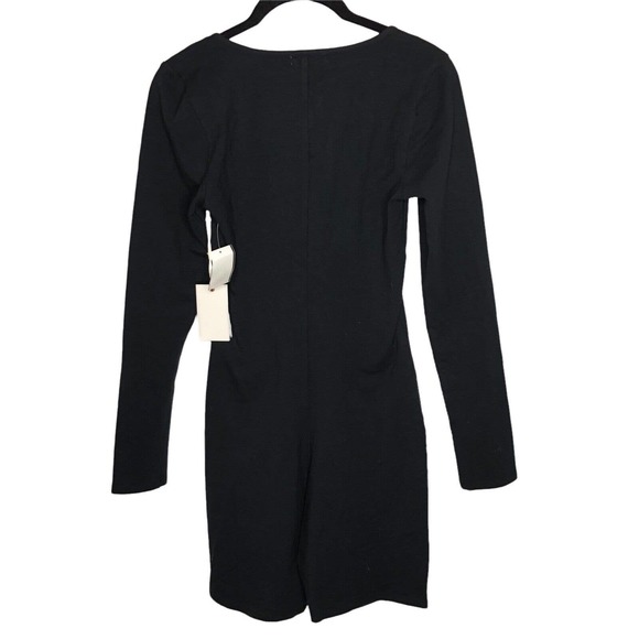 NWT Good American Womens Essential Biker Jumpsuit Size Medium Black Long Sleeve - Picture 5 of 10